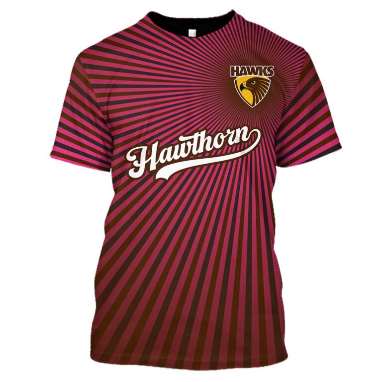 AFL Hawthorn Hawks | Custom Name & Number | Hoodie/Zip/T-Shirt/Long Sleeve