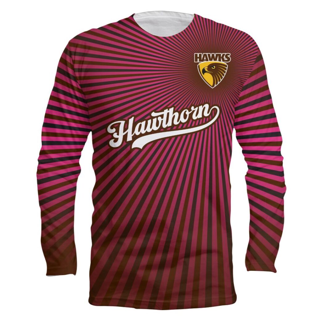 AFL Hawthorn Hawks | Custom Name & Number | Hoodie/Zip/T-Shirt/Long Sleeve