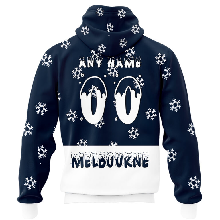 AFL Melbourne Demons Christmas | Custom Name & Number | Hoodie/Zip/T-Shirt/Polo/Knitted Sweaters