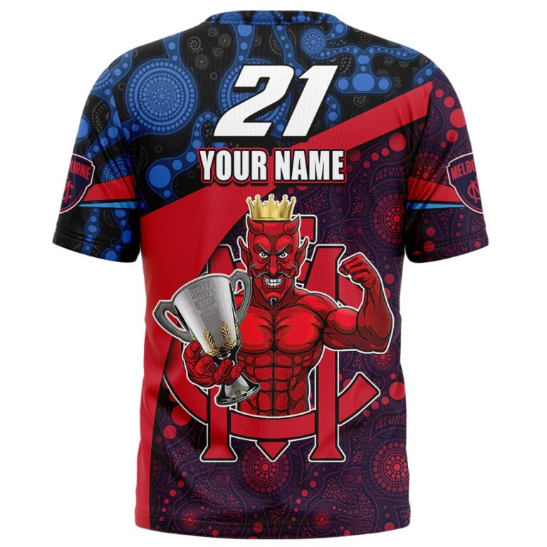 AFL Melbourne Demons Premiers 2022 Custom Name and Number | Hoodie / Zip / T-Shirt / Long Sleeve / Polo / Haiwaiian / Oodie