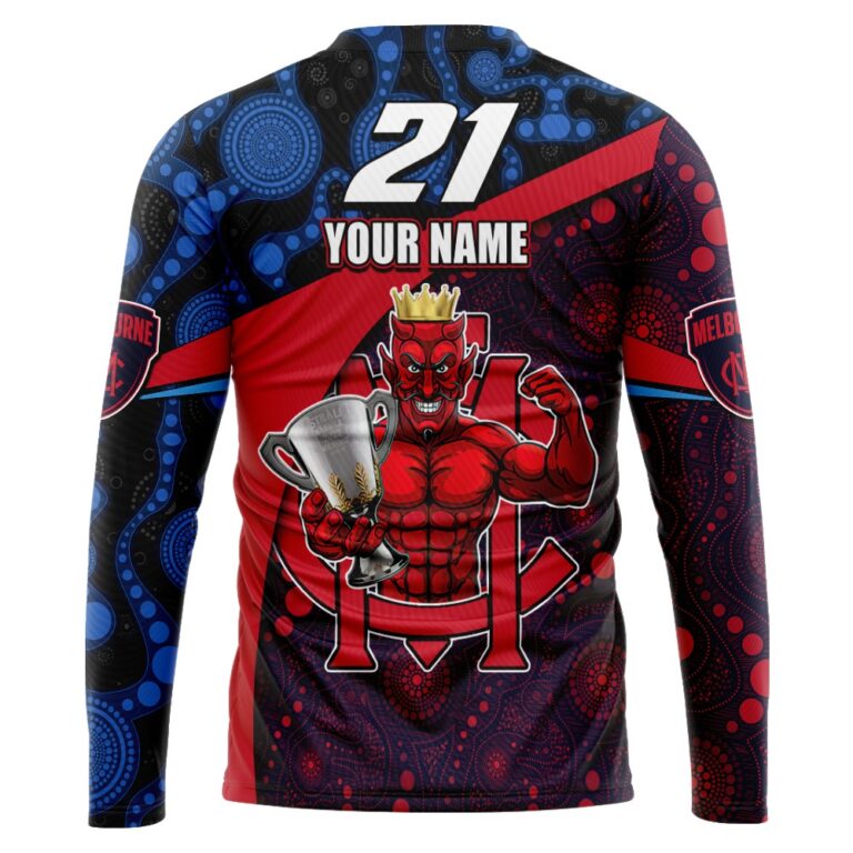 AFL Melbourne Demons Premiers 2022 Custom Name and Number | Hoodie / Zip / T-Shirt / Long Sleeve / Polo / Haiwaiian / Oodie