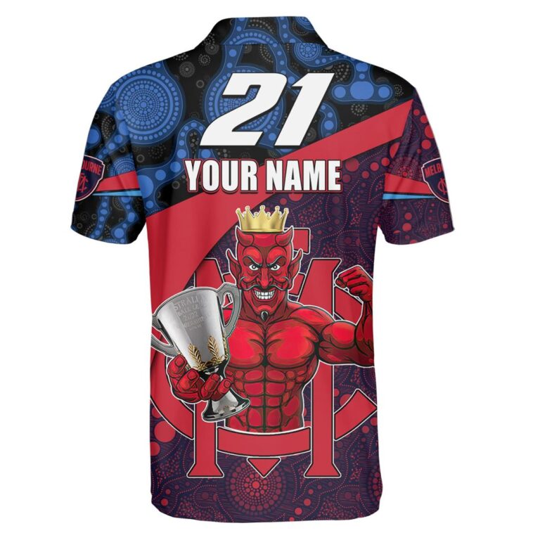 AFL Melbourne Demons Premiers 2022 Custom Name and Number | Hoodie / Zip / T-Shirt / Long Sleeve / Polo / Haiwaiian / Oodie