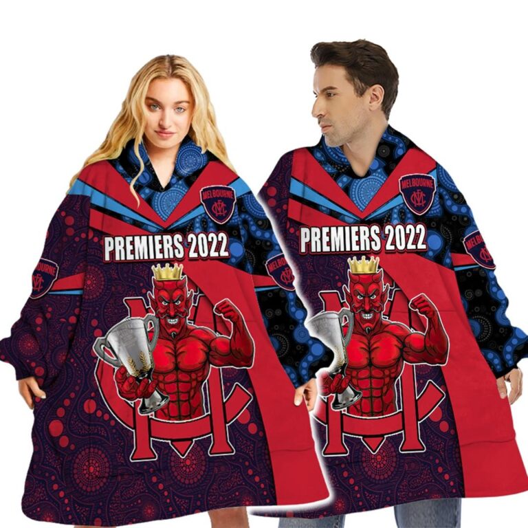AFL Melbourne Demons Premiers 2022 Custom Name and Number | Hoodie / Zip / T-Shirt / Long Sleeve / Polo / Haiwaiian / Oodie