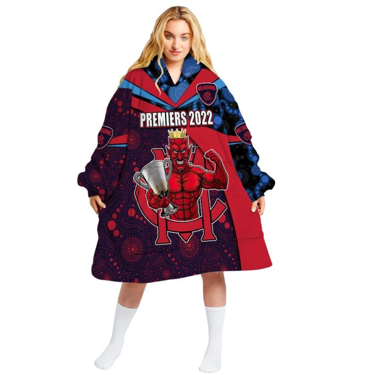 AFL Melbourne Demons Premiers 2022 Custom Name and Number | Hoodie / Zip / T-Shirt / Long Sleeve / Polo / Haiwaiian / Oodie