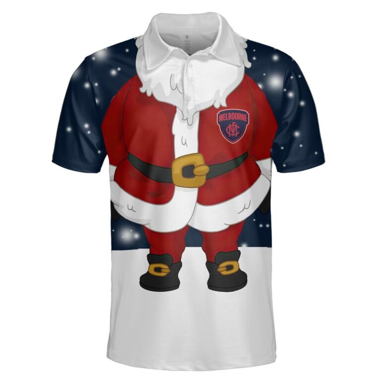 AFL Melbourne Demons Christmas | Custom Name & Number | Hoodie/Zip/T-Shirt/Polo/Knitted Sweaters