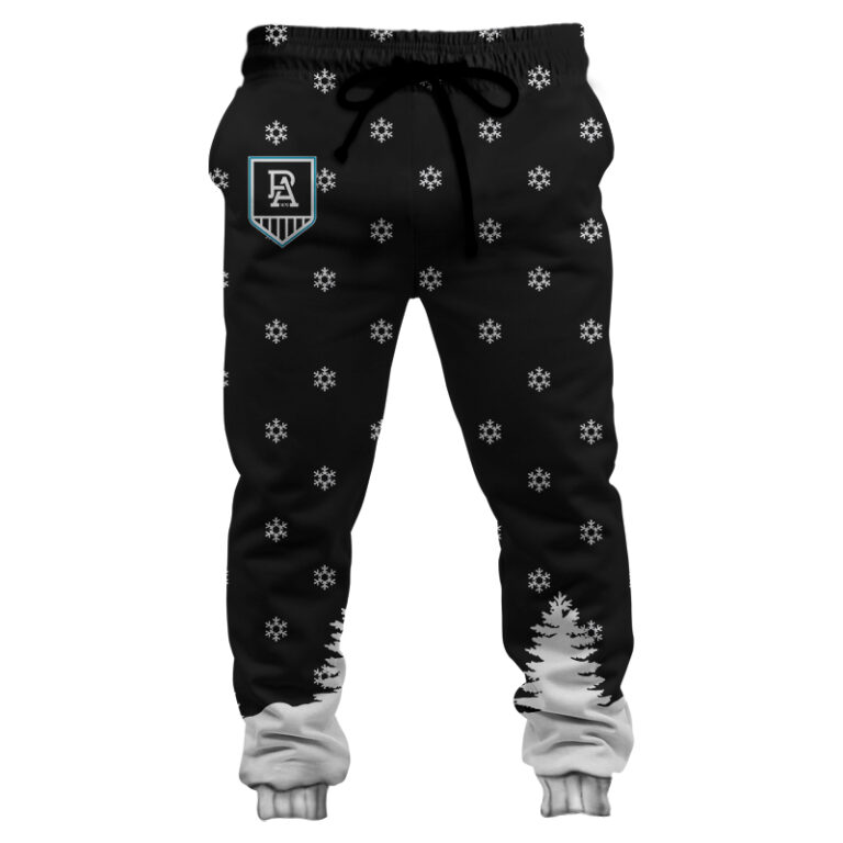 AFL Port Adelaide Power Christmas | Custom Name & Number | Hoodie/Zip/T-Shirt/Polo/Knitted Sweaters/Long Paint