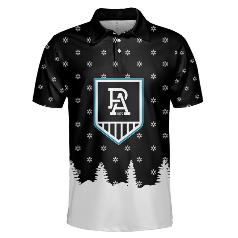 AFL Port Adelaide Power Christmas | Custom Name & Number | Hoodie/Zip/T-Shirt/Polo/Knitted Sweaters/Long Paint