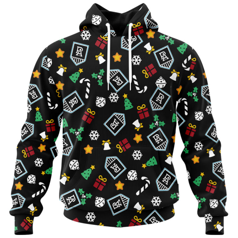 AFL Port Adelaide Power Christmas | Custom Name & Number | Hoodie/Zip/T-Shirt/Polo/Knitted Sweaters