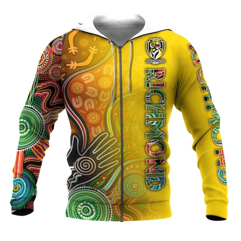 AFL Richmond Tigers | Custom Name & Number | Hoodie/Zip/T-Shirt/Long Sleeve