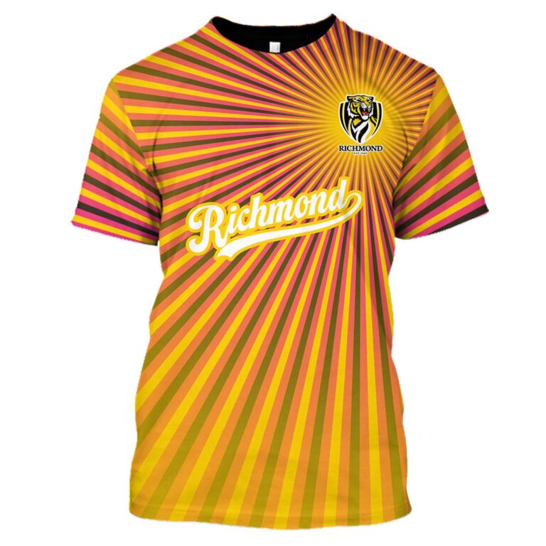 AFL Richmond Tigers | Custom Name & Number | Hoodie/Zip/T-Shirt/Long Sleeve