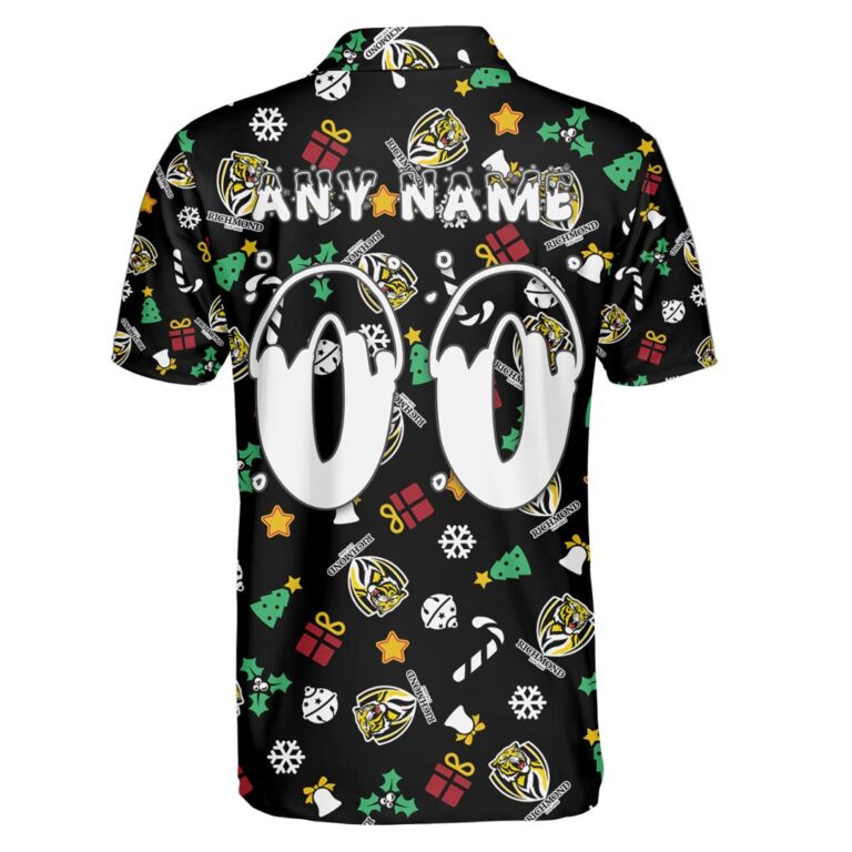 AFL Richmond Tigers Christmas | Custom Name & Number | Hoodie/Zip/T-Shirt/Polo/Knitted Sweaters