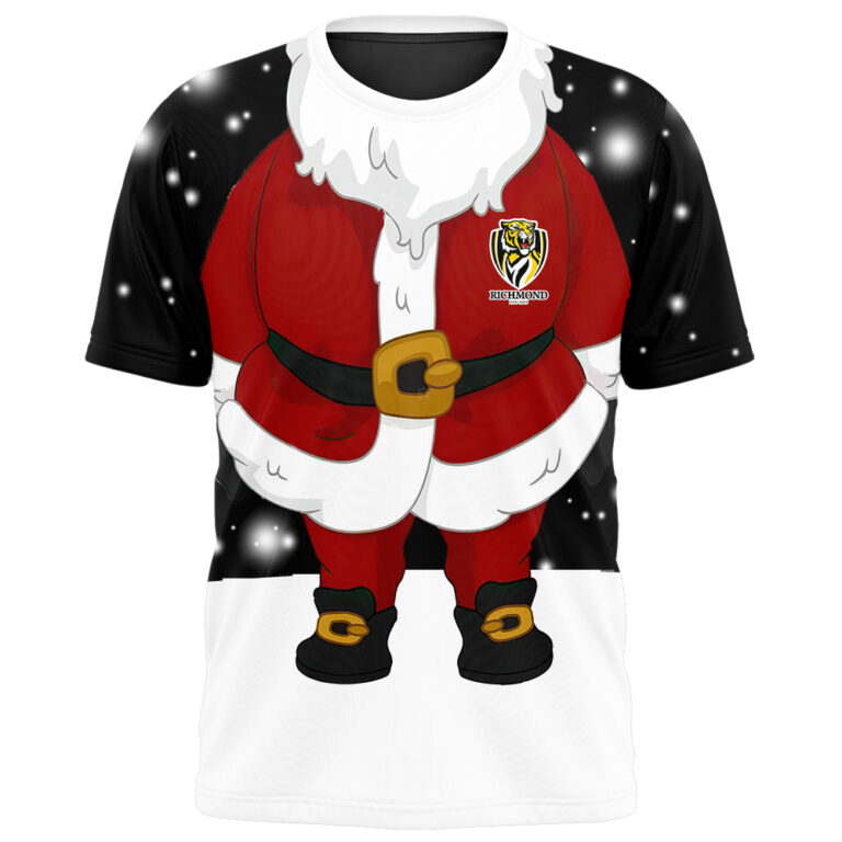 AFL Richmond Tigers Christmas | Custom Name & Number | Hoodie/Zip/T-Shirt/Polo/Knitted Sweaters