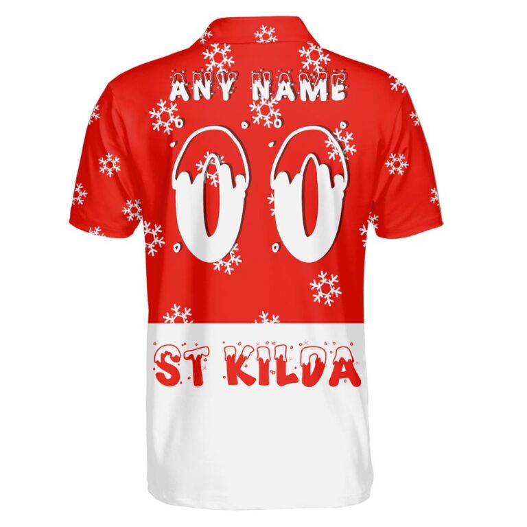 AFL St Kilda Saints Christmas | Custom Name & Number | Hoodie/Zip/T-Shirt/Polo/Knitted Sweaters