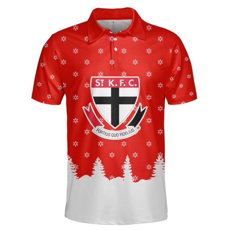 AFL St Kilda Saints Christmas | Custom Name & Number | Hoodie/Zip/T-Shirt/Polo/Knitted Sweaters/Long Paint