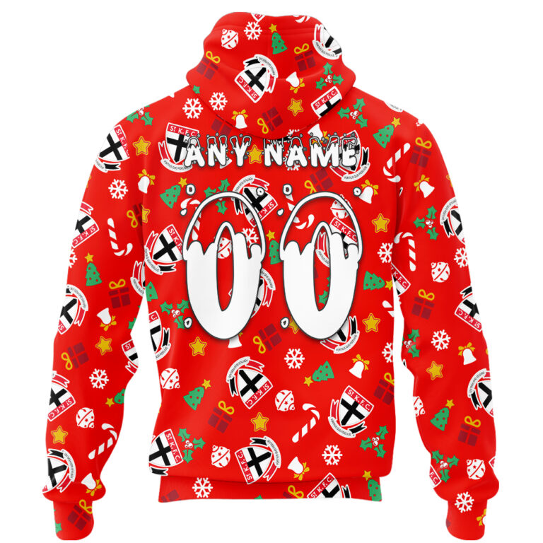 AFL St Kilda Saints Christmas | Custom Name & Number | Hoodie/Zip/T-Shirt/Polo/Knitted Sweaters