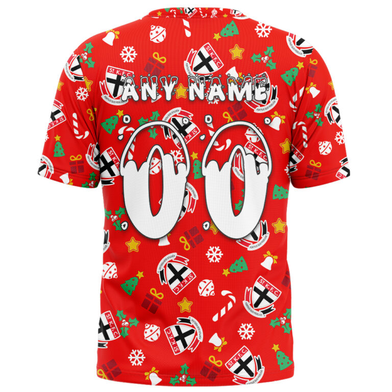 AFL St Kilda Saints Christmas | Custom Name & Number | Hoodie/Zip/T-Shirt/Polo/Knitted Sweaters