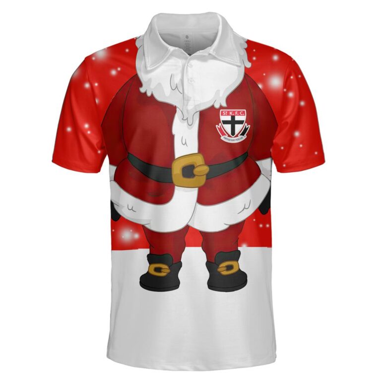 AFL St Kilda Saints Christmas | Custom Name & Number | Hoodie/Zip/T-Shirt/Polo/Knitted Sweaters