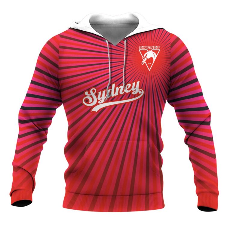 AFL Sydney Swans | Custom Name & Number | Hoodie/Zip/T-Shirt/Long Sleeve