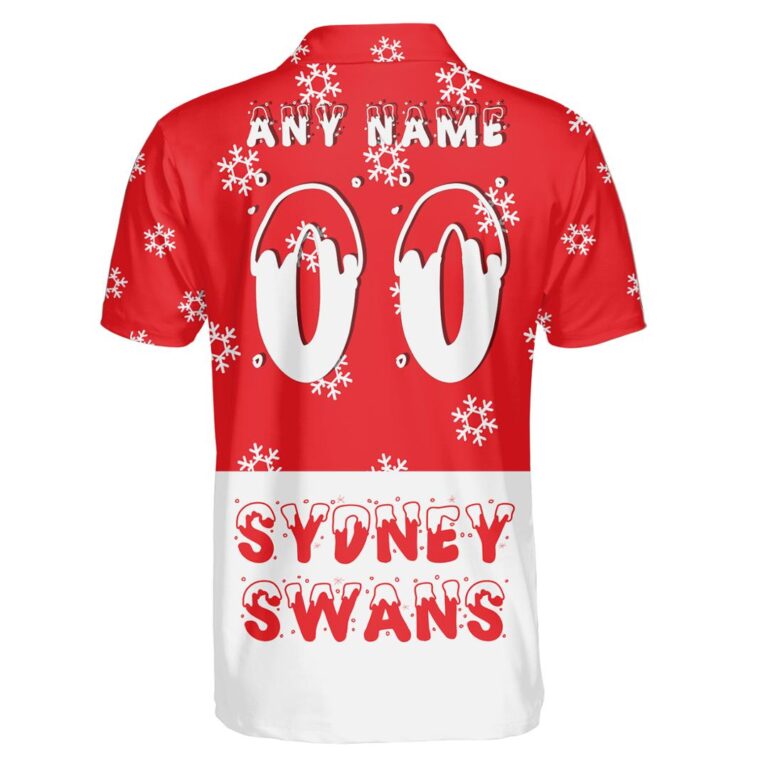 AFL Sydney Swans Christmas | Custom Name & Number | Hoodie/Zip/T-Shirt/Polo/Knitted Sweaters