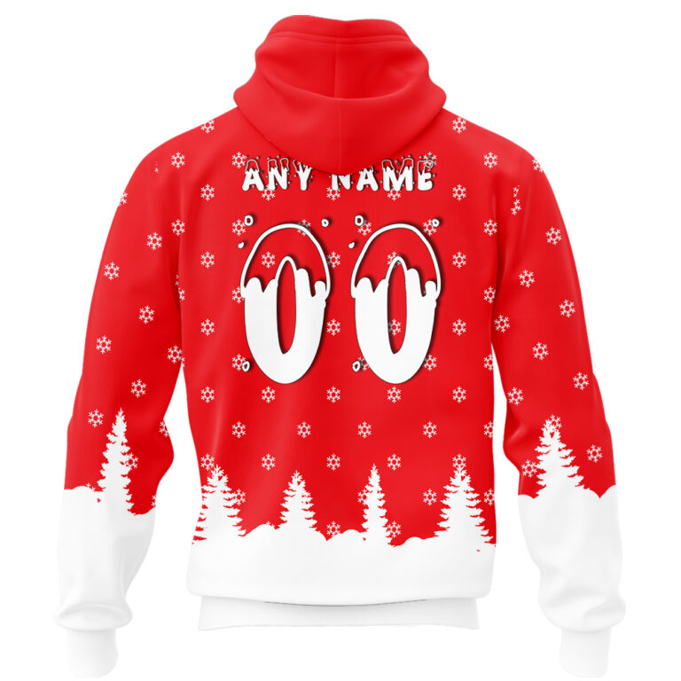 AFL Sydney Swans Christmas | Custom Name & Number | Hoodie/Zip/T-Shirt/Polo/Knitted Sweaters/Long Paint