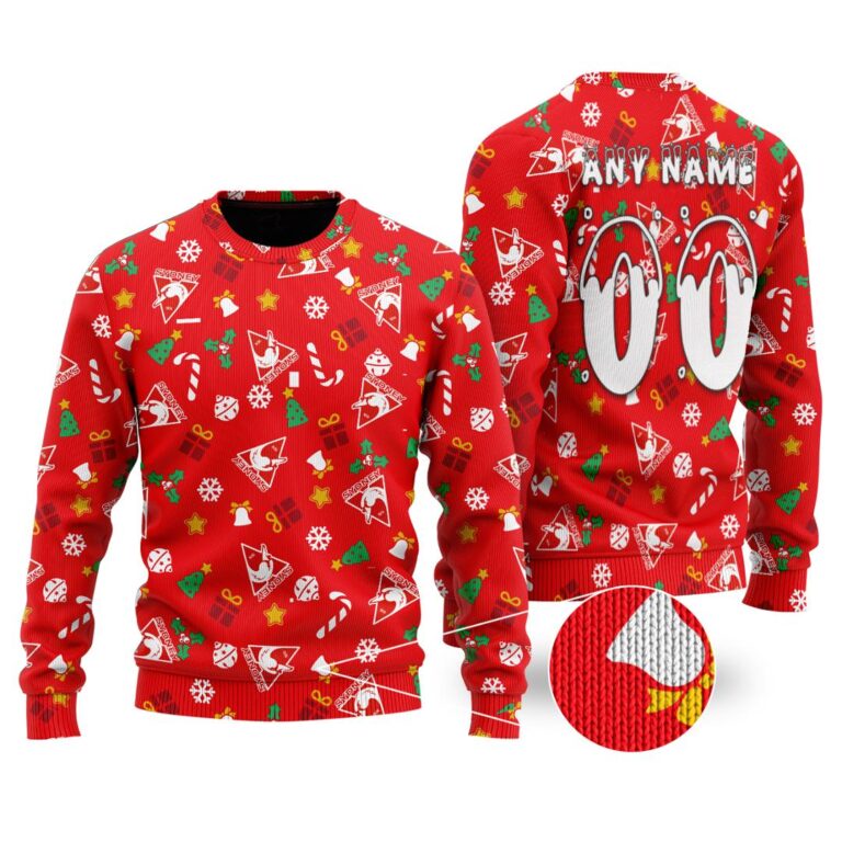 AFL Sydney Swans Christmas | Custom Name & Number | Hoodie/Zip/T-Shirt/Polo/Knitted Sweaters