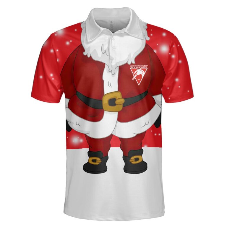 AFL Sydney Swans Christmas | Custom Name & Number | Hoodie/Zip/T-Shirt/Polo/Knitted Sweaters