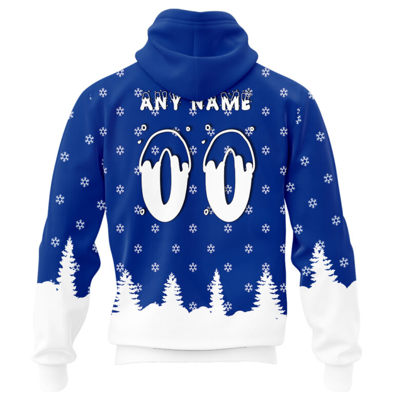 AFL West Coast Eagles Christmas | Custom Name & Number | Hoodie/Zip/T-Shirt/Polo/Knitted Sweaters/Long Paint