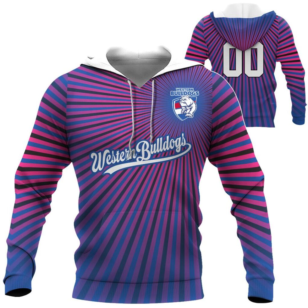 AFL Western Bulldogs | Custom Name & Number | Hoodie/Zip/T-Shirt/Long Sleeve