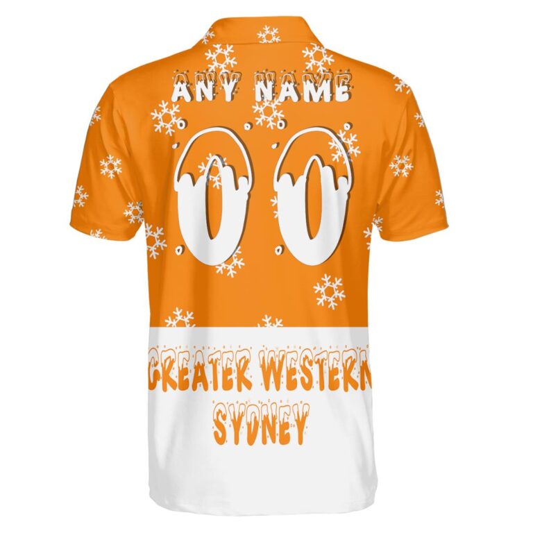 AFL Greater Western Sydney Giants Christmas | Custom Name & Number | Hoodie/Zip/T-Shirt/Polo/Knitted Sweaters