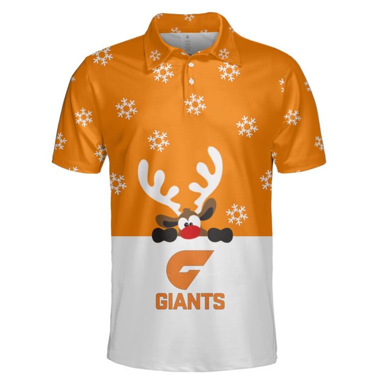 AFL Greater Western Sydney Giants Christmas | Custom Name & Number | Hoodie/Zip/T-Shirt/Polo/Knitted Sweaters