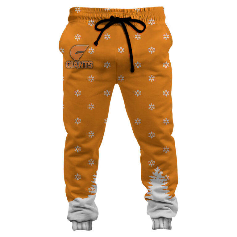 AFL Greater Western Sydney Giants Christmas | Custom Name & Number | Hoodie/Zip/T-Shirt/Polo/Knitted Sweaters/Long Paint