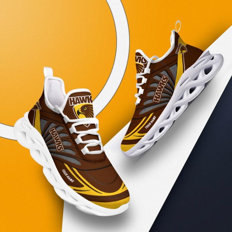AFL Hawthorn Hawks Football Club -Personalized Max Soul Shoes