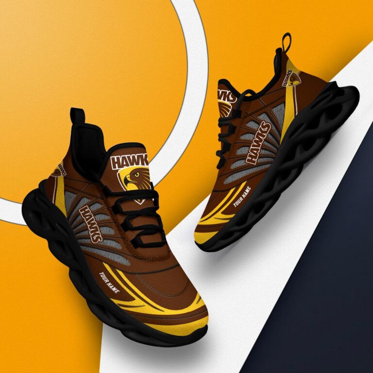 AFL Hawthorn Hawks Football Club -Personalized Max Soul Shoes