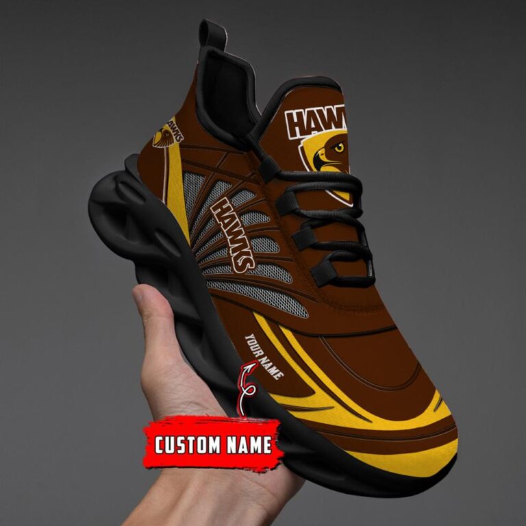AFL Hawthorn Hawks Football Club -Personalized Max Soul Shoes