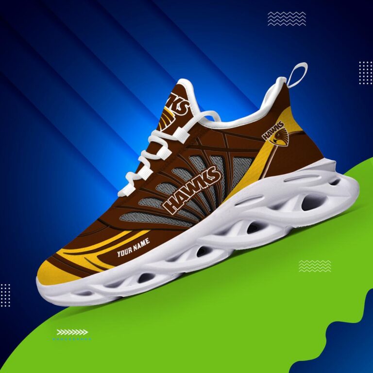 AFL Hawthorn Hawks Football Club -Personalized Max Soul Shoes