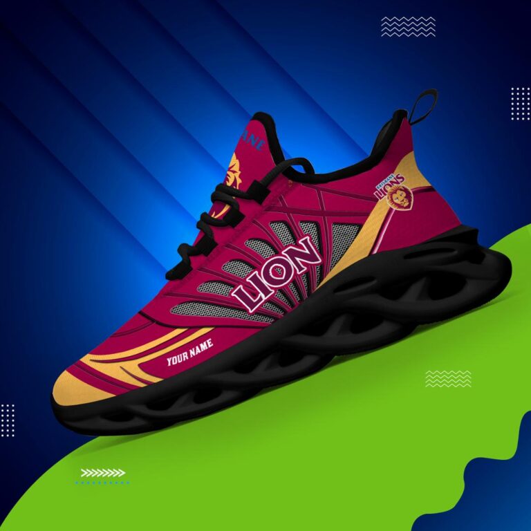 AFL Brisbane Lions 02- -Personalized Max Soul Shoes