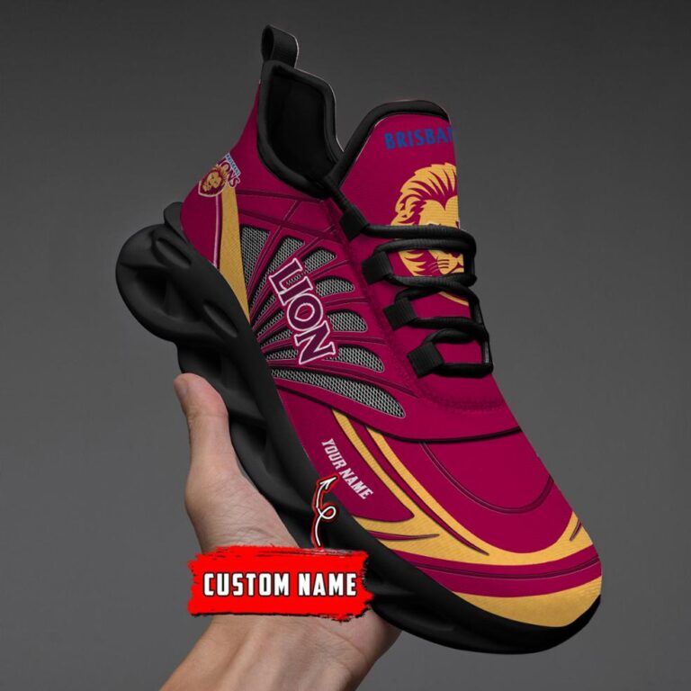 AFL Brisbane Lions 02- -Personalized Max Soul Shoes