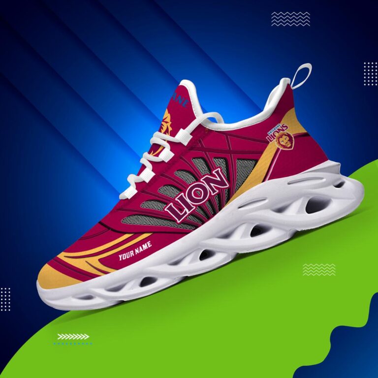 AFL Brisbane Lions 02- -Personalized Max Soul Shoes