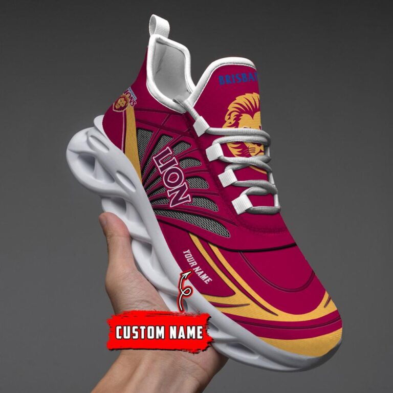 AFL Brisbane Lions 02- -Personalized Max Soul Shoes
