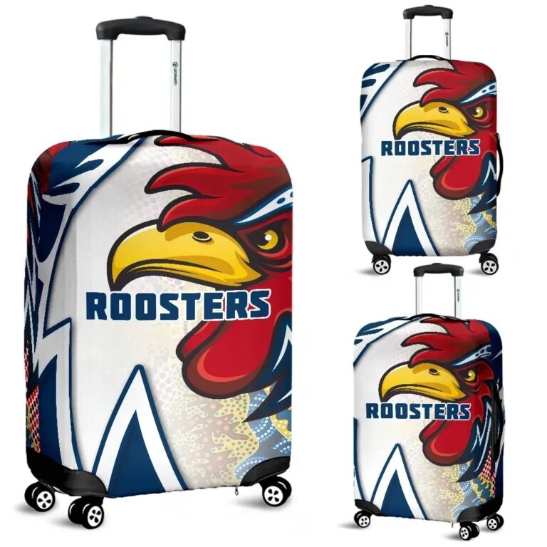 NRL (Custom Personalised) Australia Roosters Luggage Covers Free Style - Navy TH12