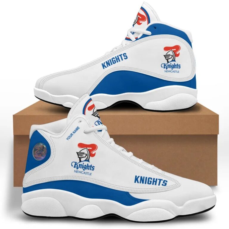 NRL Newcastle Knights Custom Name Air Jordan 13 Shoes