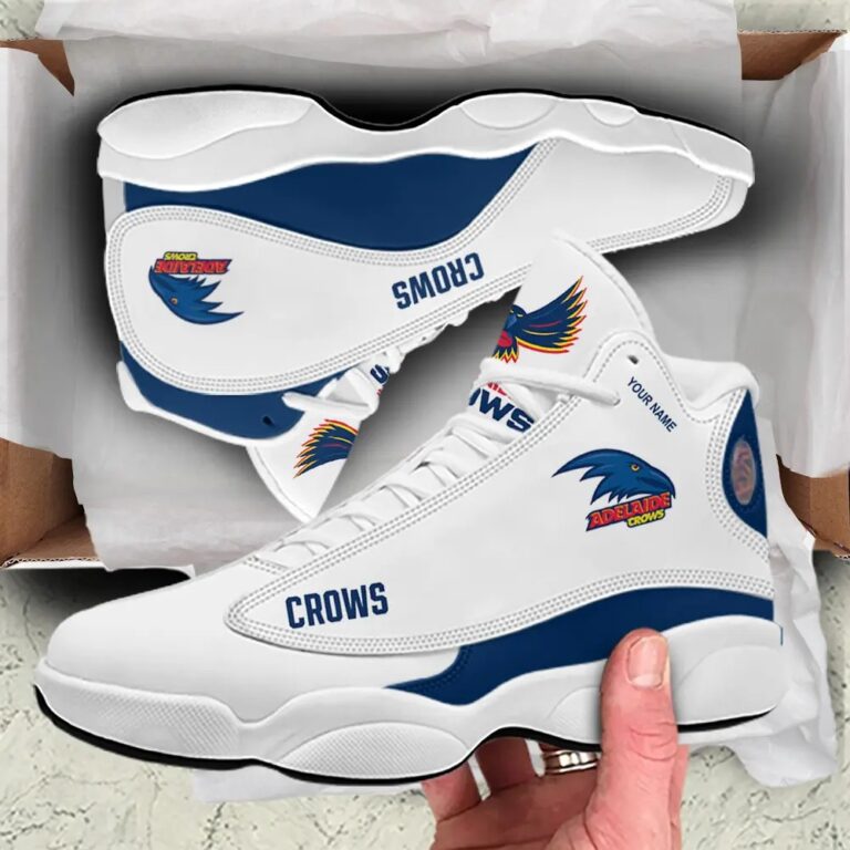 AFL Adelaide Crows Custom Name Air Jordan 13 Shoes
