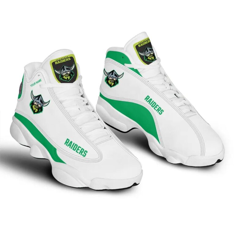NRL Canberra Raiders Custom Name Air Jordan 13 Shoes