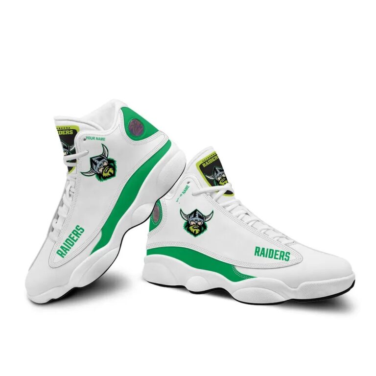 NRL Canberra Raiders Custom Name Air Jordan 13 Shoes