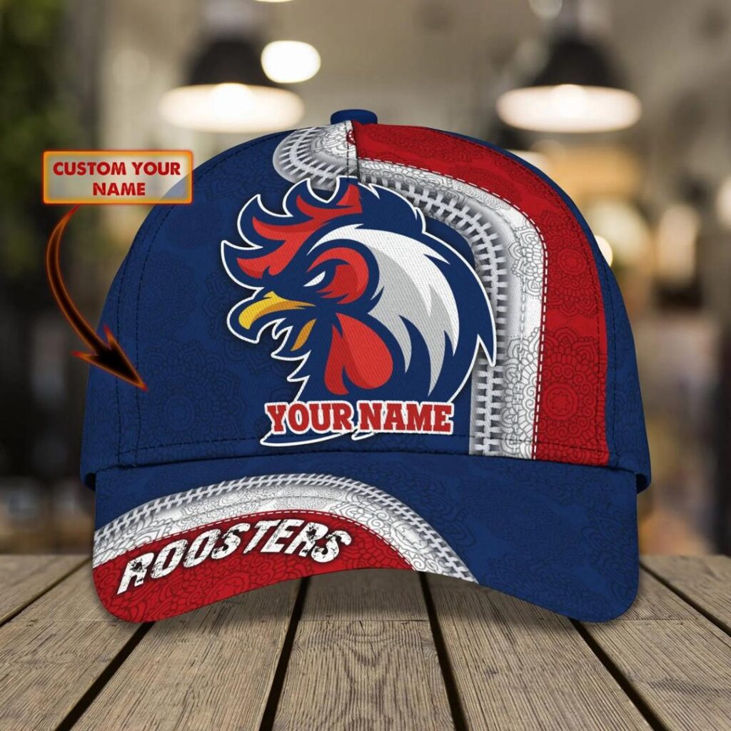 NRL Sydney Roosters Custom Name Indigenous Navy Classic Cap