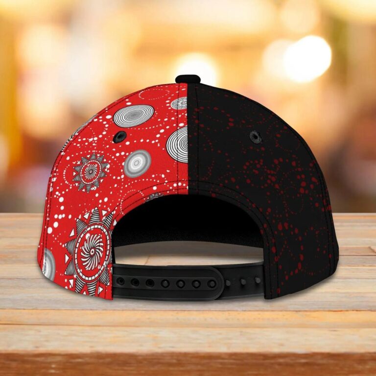 NRL St. George Illawarra Dragons Custom Name Red Black Indigenous Classic Cap