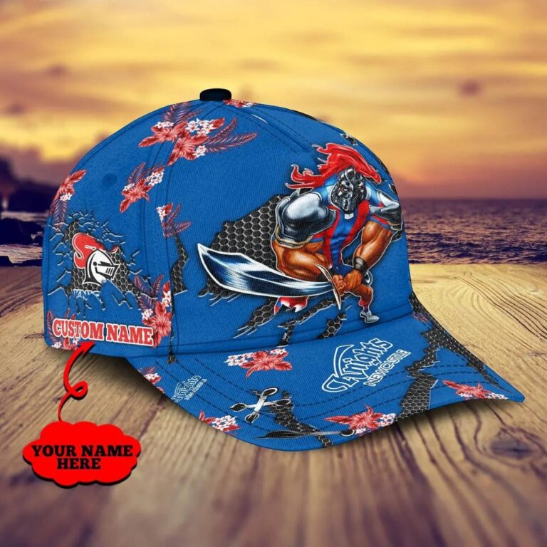NRL Newcastle Knights Custom Name Flower Classic Cap