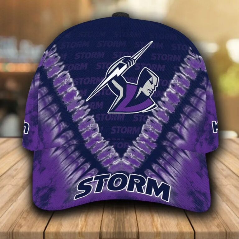 NRL Melbourne Storm Purple Custom Name Classic Cap