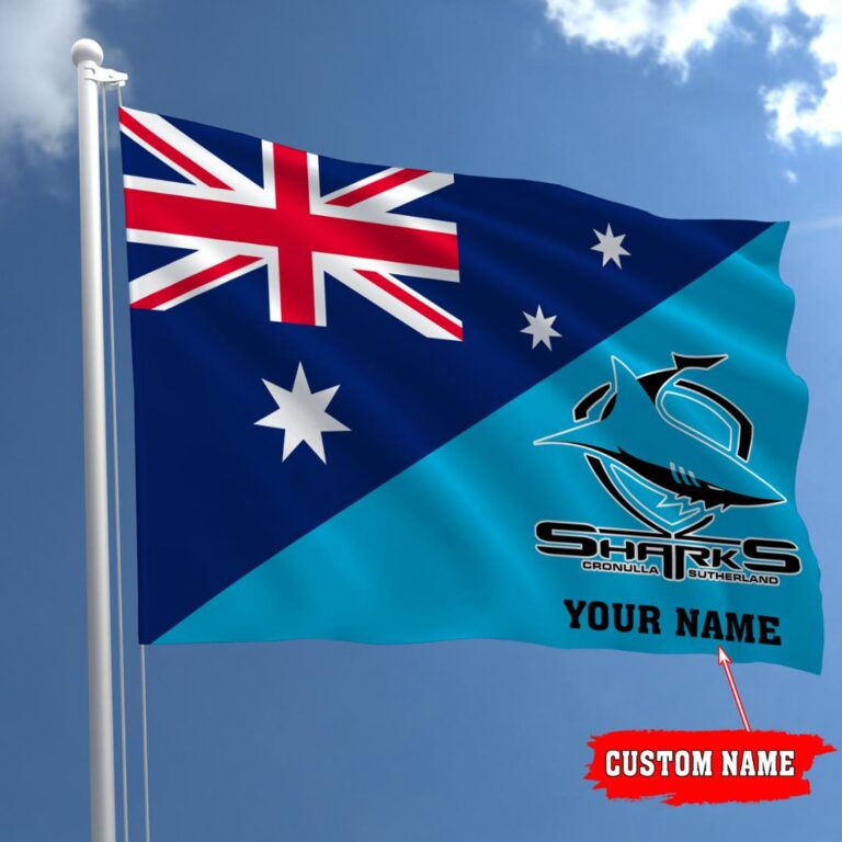 NRL Teams-04-Cronulla Sharks- Flag