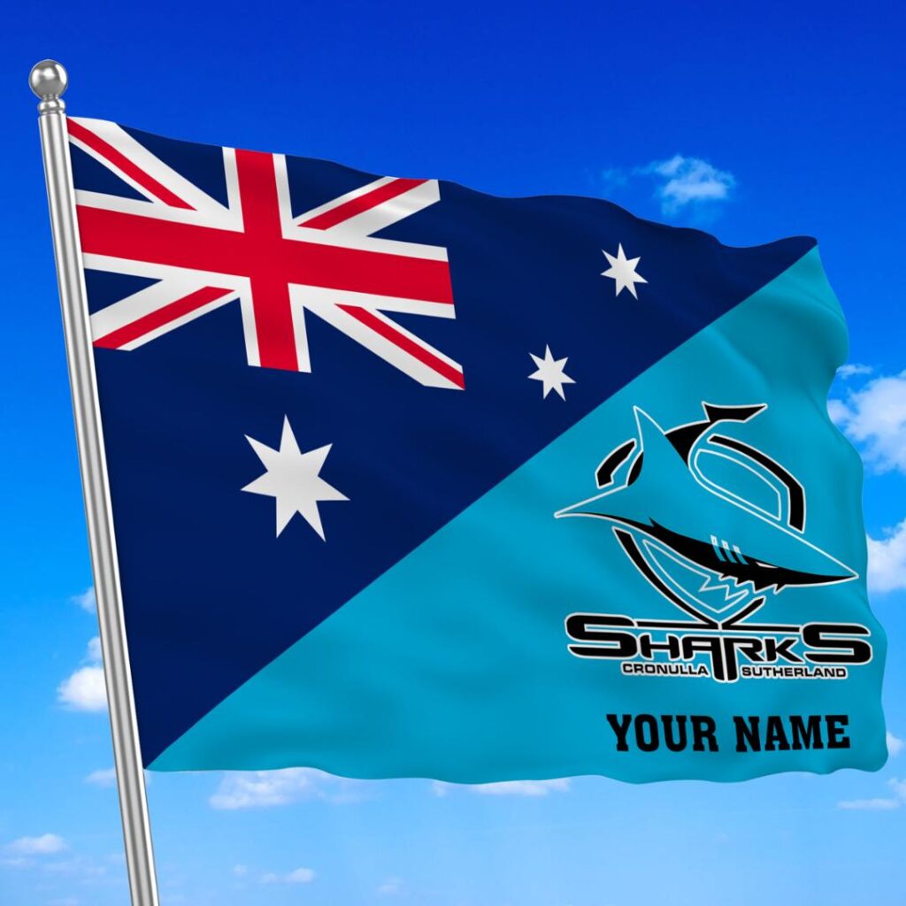 NRL Teams-04-Cronulla Sharks- Flag